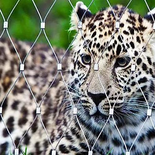 ASumPio Hunde-/Katzennetz, Maschenweite 10 cm, Schutznetz Aus Edelstahl 304, Balkonschutznetz, Absturzsicherung Für Hunde Und Katzen (Malla10 cm, 1,5 X 1,5 M)