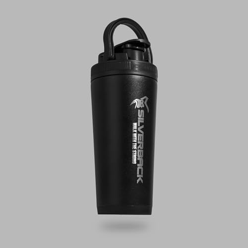 SILVERBACK Fortis Lifetime Shaker, Protein Shaker Bottle for Gym Enthusiasts, Leak-Proof Design, 28oz Capacity with Blender Ball Included, Ideal for Protein Shakes and Supplements