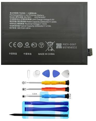 Vvuilsty BLP831 Replacement Battery for Oppo Find X3 Pro CPH2173, Rechargeable 0 Cycle Battery Compatible with Oppo Find X3 Pro CPH2173 with Repair Tool Kits