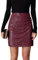 Damen Pailletten Rock mit Schlitz Sexy Mini Bodycon High Waist Festival Festliche Party Glitzer Rock Skirt Rot XXL