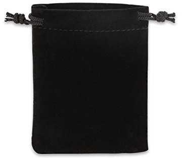 Auroris - Samtbeutel ca. 9x7cm Farbe: schwarz - 5 Stück