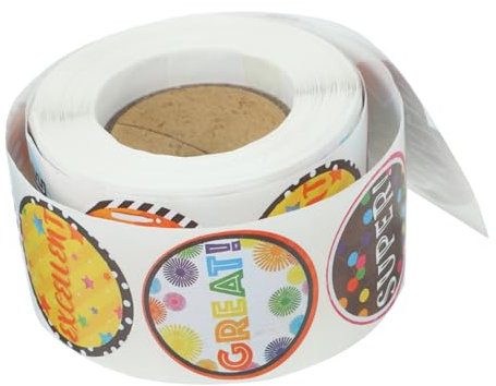 Tofficu 1 Rolle Kinder Belohnungsaufkleber Etiketten Kinderaufkleber Belohnungsaufkleber Schulpreise Ornament Büro Gadgets Schüler Preise Aufkleber Ermutigungsaufkleber