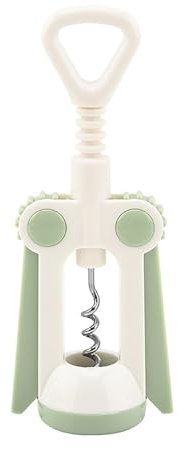 Kitchen Gadgets 2024 - Kit apribottiglie per vino per la casa, con funzione manuale ergonomica, in plastica, cavatappi per bottiglia di vino senza sforzo (verde, 18 x 6,8 cm)