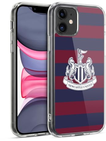 Head Case Designs Officially Licensed Newcastle United Football Club Away 2024/25 Crest Kit Gel Case [Military Grade Protection] Compatible with Apple iPhone 11 and Compatible with MagSafe