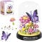 Butterfly Flower Bouquet Building Block Set, Insect Flowers Plants Decor with Dust Cover, Creative DIY Animals Plants Bonsai Collection Building Kit, Home Office Decor Gifts for Adults Kids