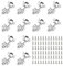 12 PCS Soft Close Cabinet Hinges, Kitchen Cupboard Hinges, Cold Rolling Door Hinge Cupboard Hinges with Screws, Soft Close Hinges for Bathroom Bedroom