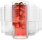 KONZEPT Trinkgläser Set 6x 350ml – Große, Transparente Wassergläser mit Geriffelter Struktur, Longdrinkgläser Set perfekt für Saft, Cola, Eiskaffee & Kaltgetränke