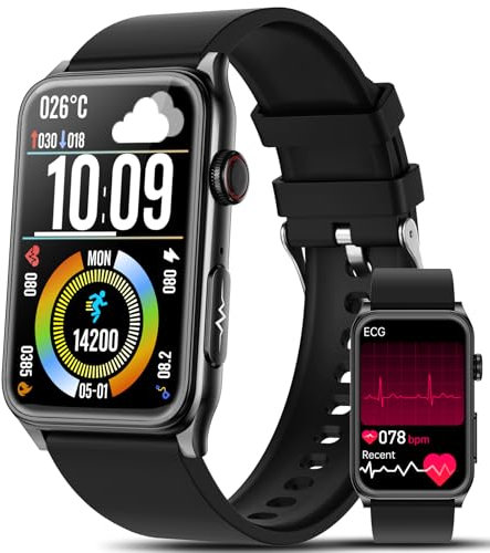 2025 Smartwatch Uomo ECG/HRV/Lipidi/Acido Urico/BMI/Sonno,1.57 HD πliπππ¦π’π Salute Orologio Uomo Fitness Tracker Smartband con 24h Pressione sanguigna/Temperatura Corporea/Cardiofrequenzimetro