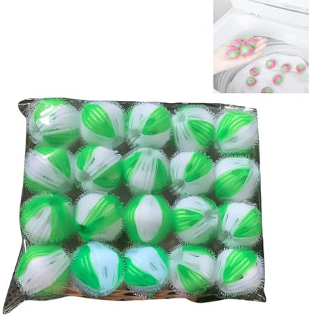 Tierhaarentferner Waschmaschine,20 Stücke Fusselbälle-für-Waschmaschine,Waschbälle Entfernt Tierhaare,Fusseln,Wiederverwendbar für Hundehaare und Katzenhaarentferner Waschm(Grün)