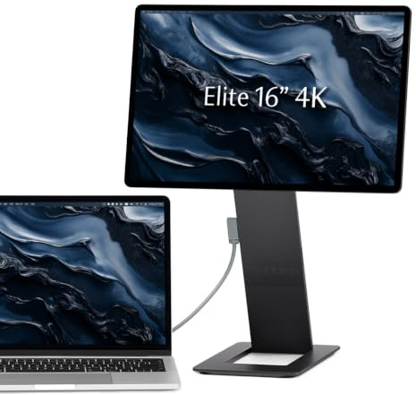 SOTSU FlipAction Elite 16 Pollici Monitor Portatile, 4K 3840x2400 Schermo Portatile per Laptop con USB-C/Mini-HDMI, 100% DCI-P3, 450 Nit, Schermo Aggiuntivo per Laptop, PC e Tablet