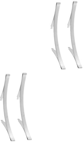 STOBOK 2 Sätze Manganstahl Positionierer Für Schiebetüren Praktische Gleittür Zubehör Für Garderobe Stabil Und Installieren Kollisionsschutz Für Schranktüren Langlebig Und 2 Stück * 2