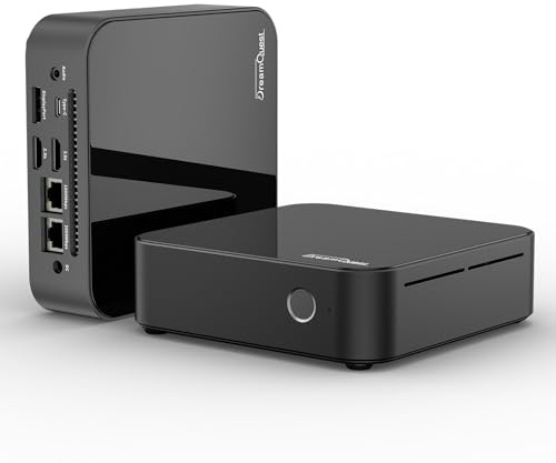 DreamQuest Mini PC Windows 11 Pro 16GB DDR4 512GB M.2 SSD Intel N95 (bis zu 3.4Ghz) Micro Desktop Computer mit HDMI/2x LAN/WiFi 5/BT 5/4xUSB3.2 für Office Klein PC Besser als N5105,Type C