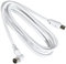 PremiumCord TV M/F 90, 75 Ohm, 2m câble coaxial IEC Blanc - Câbles coaxiaux (IEC, Male/ Female connector, Blanc)