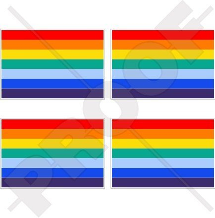 inca Flagge Inka-Empire Cusco, Incas Cuzco Peru, peruanischen, South America 5,1 cm (50 mm) Vinyl bumper-helmet Sticker, Aufkleber X4