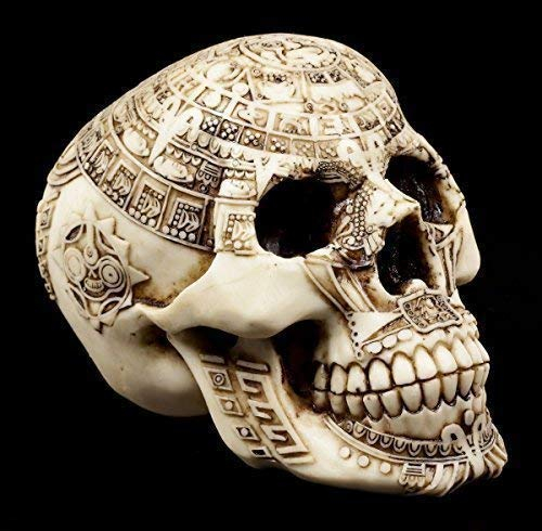 Totenkopf - Azteken Schädel - Deko Figur Maya
