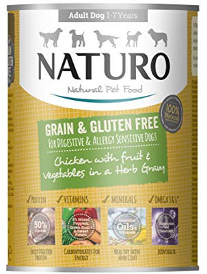 Grain & Gluten-Free Chicken Wet Food Can in a Herb Gravy for Adult Dogs 390g x 12