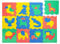 Attraktive Puzzlematte Baby 1,2 x 0,9 m Safari Tiere – 12 Platten à 30x30cm – 20% dickere & weichere Spielmatte – schadstofffreie, geruchlose, Pflegeleichte Baby Krabbelmatte – plastikfreie Verpackung