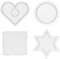 4PCS 2.6mm Fuse Beads Pegboards, Bead Boards, Peg Boards, Clear Plastic Pegboards for Kids DIY Craft Beads