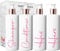 Print Maniacs White Mrs Hinch Inspired Personalised 500ml Bottles Bathroom Lotion Kitchen Shampoo Conditioner Rose Gold Pump (Set 4 His Hers, F2) (BabyPink)