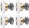 Ruedas De Los Corredores, 4 PCS Rodillo para Puerta De Ducha, Rodillo De Puerta Corredera, Corredores De Poleas para Puertas Correderas para Puerta Corredera De Cristal Baño (20MM)