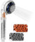 ALBERT AUSTIN Ionic Shower Head with Dirt Filters Beads for Cleaner Healthier Water 3 Settings Water Saving High Pressure Showerhead for Hard Water Low Water Pressure Handheld Power Shower Head SPA