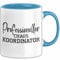 Trendation - Tasse für Chef Geschenk Professioneller Chaos Koordinator Chef Geschenkidee Lustige Kaffeetasse Vater Papa (Blau)