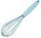 Silikon Schneebesen, Ei Whisk Non Stick Handheld Ballon Eier Rührer Schlägermilch Baummischer zum Mischen, Wischen, Schlagen, Schaum und Rühren (blau)