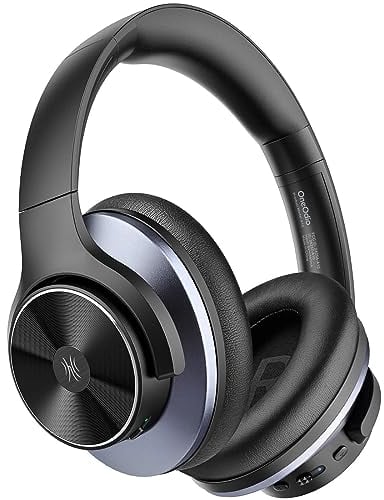OneOdio A10 Casque Bluetooth sans Fil à Réduction de Bruit Active Hybride à Multi Mode 62 Heures Extra Bass, Casque Audio, Bluetooth & Filaire Mode,Voyage, Bureau,Connexion à 2 Appareils Bluetooth