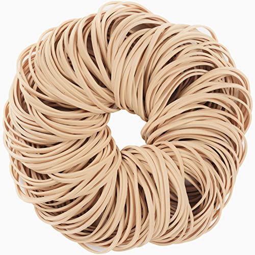 AIWOQI Rubber Bands size 33 Elastic Rubber Band #33, Approximately 220 Rubber Band Light brown for Office Supply File Folders Litter Box Rubber Bands