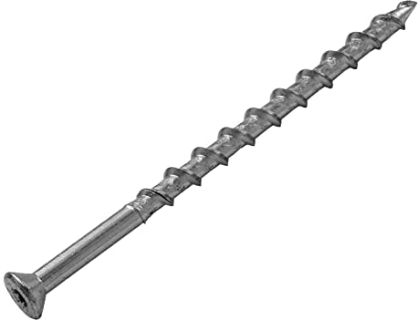 BRESKO Porenbetonschrauben Betonschrauben Gasbetonschrauben verzinkt Schrauben Spezialschrauben Porenbeton-Schraube 50 Stück (8x140 mm, Senkkopf)