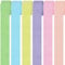 6 Rollen Bunt Krepppapier,Regenbogen kreppbänder Hintergrund Luftschlangen Papier Rainbow Crepe Paper Bastelkrepp für Party Dekoration und Handarbeiten Papierkunst 6 Farben (Set 2)