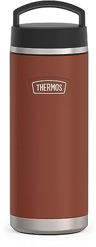 ICON SERIES BY THERMOS - Botella de agua de acero inoxidable con tapa de rosca, 32 onzas, sillín