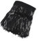10 Yards 20cm Breite Fransenborte Fransenbordüre Fransenband Paillettenquaste Fransen Quaste Besatz Dekoband Zierband Dekoborte für DIY Nähen Basteln Bühnenkostüme Kleiderdekoration,Schwarz
