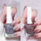 TBeautfave Glitter Pink & Purple Nail Varnish, Pink Nail Polish Quick Dry Nail Polish Long Lasting Nail Polish, Non-Toxic Nail Polishes, No Need Cure Nail Gel Polish Nail Varnish