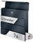 Briefkasten mit Zeitungsfach in Anthrazit, Edelstahlbriefkasten, Wandbriefkasten Briefkasten mit Schloss und Zeitungsfach - Jetzt mit Lasergravur erhältlich (Silber)