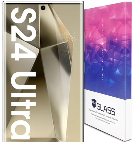 3 Stück für Samsung Galaxy S24 Ultra Panzerfolie, für Samsung S24 Ultra Schutzfolie, 9H Härte, Ultra-klar, Displayschutzfolie für Samsung Galaxy S24 Ultra 5G Schutzfolie, Displayfolie, Schutzglasfolie