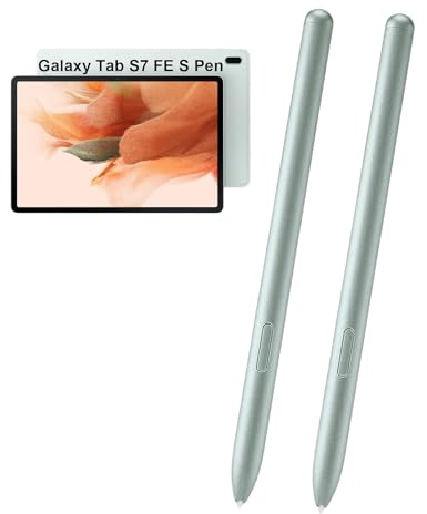 2 Stück Galaxy Tab S7 FE S Pen Ersatz-Eingabestift für Samsung Galaxy Tab S7, Tab S7 FE SM-T730, SM-T733, SM-T736B, Tab S7 FE S Pen Ersatz Stift(Mystic Green)