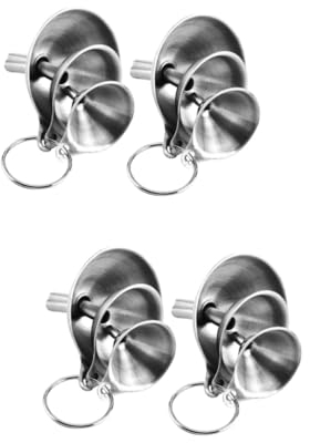 LIFKOME 4 Set Di Imbuti in Acciaio Inossidabile Per Spezie E Fiaschette Per Cucinare in Casa