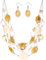 FULU AUTUMN Chunky Statement Kette Damen Mehrreihige Perlenkette und Ohrringe Modeschmuck Set für Frauen Mama Frau Oma Muttertags Geschenk(1-Camel white colorful)
