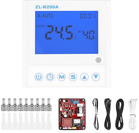 Controlador de calentamiento de agua con fuente de aire HUIOP Controlador universal de calentamiento de agua con fuente de aire Bomba de calor Tablero de control de calefacción auxiliar Anticongelante