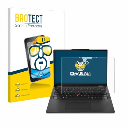 BROTECT Schutzfolie für Lenovo ThinkPad X13 2-in-1 Gen 5 | Transparenter Displayschutz Made in Germany Klare Displayschutz-Folie Clear Einfache Montage Case-Friendly Displayfolie