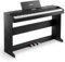 Donner DDP-95 Pianoforte digitale per principianti con tastiera pesata a 88 tasti, connessione wireless, registrazione, 11 * 5 cm LCD, 600 toni/ritmi, 3 modalità di insegnamento del pianoforte, nero