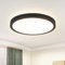 ZMH Deckenlampe LED Deckenleuchte Badezimmer - Badezimmerlampe Flach 15W Küchenlampe Schwarz Flurlampe 4000K Küche Deckenbeleuchtung Rund Badlampe Decke Ø18cm für Flur Bad Schlafzimmer