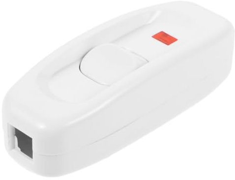 Hoement Interrupteur De Lampe Chevet Noir Blanc Ancien Avec Voyant Lumineux Simple Commande Pour Lampe De Bureau