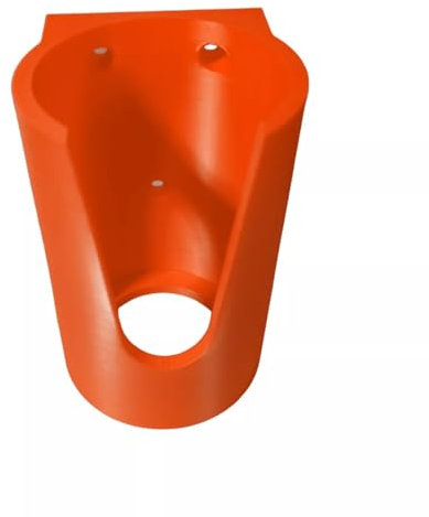 Wall Mounted Gas Bottle Storage Holder, 75mm Diameter, 3 Colours - Red, Black, Yellow, Includes 3 Screws, Made in UK… (ORANGE)