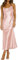 Mogidol Sommerkleid, Satin, Spaghettiträger, Wasserfallausschnitt, rückenfrei, Midi-Kleid, elegante Schnürung mit niedrigem Rücken, gerüschtes Cocktailkleid, Pink, Mittel
