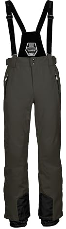 Killtec Herren Skihose/Funktionshose mit abnehmbaren Trägern, Kantenschutz und Schneefang KSW 100 ENOSH MN SKI PNTS, dunkeloliv, 4XL, 43431-000