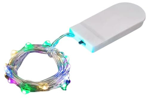 Guirnalda de luces parpadeantes con pilas, luces LED parpadeantes, decoración de festivales de boda, guirnalda de luces LED pequeñas de 1 m, luces de árbol que funcionan con pilas para el hogar