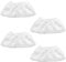 teashow 4 Pcs Steam Cleaner Accessories for Karcher Washable Microfibre Cloth Cover Mop Pad Compatible with EasyFix SC2 SC3 SC4 SC5 Nozzle Replacement