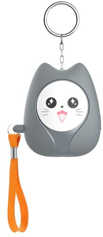 Alarme de Sécurité Personnelle Qoosea 130dB - Alarme Anti-Agression Portable avec LED pour Femmes, Enfants et Personnes Âgées - Certifié Police(Gris foncé)